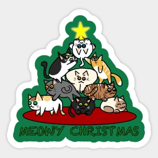 Meowy Christmas 2 Sticker